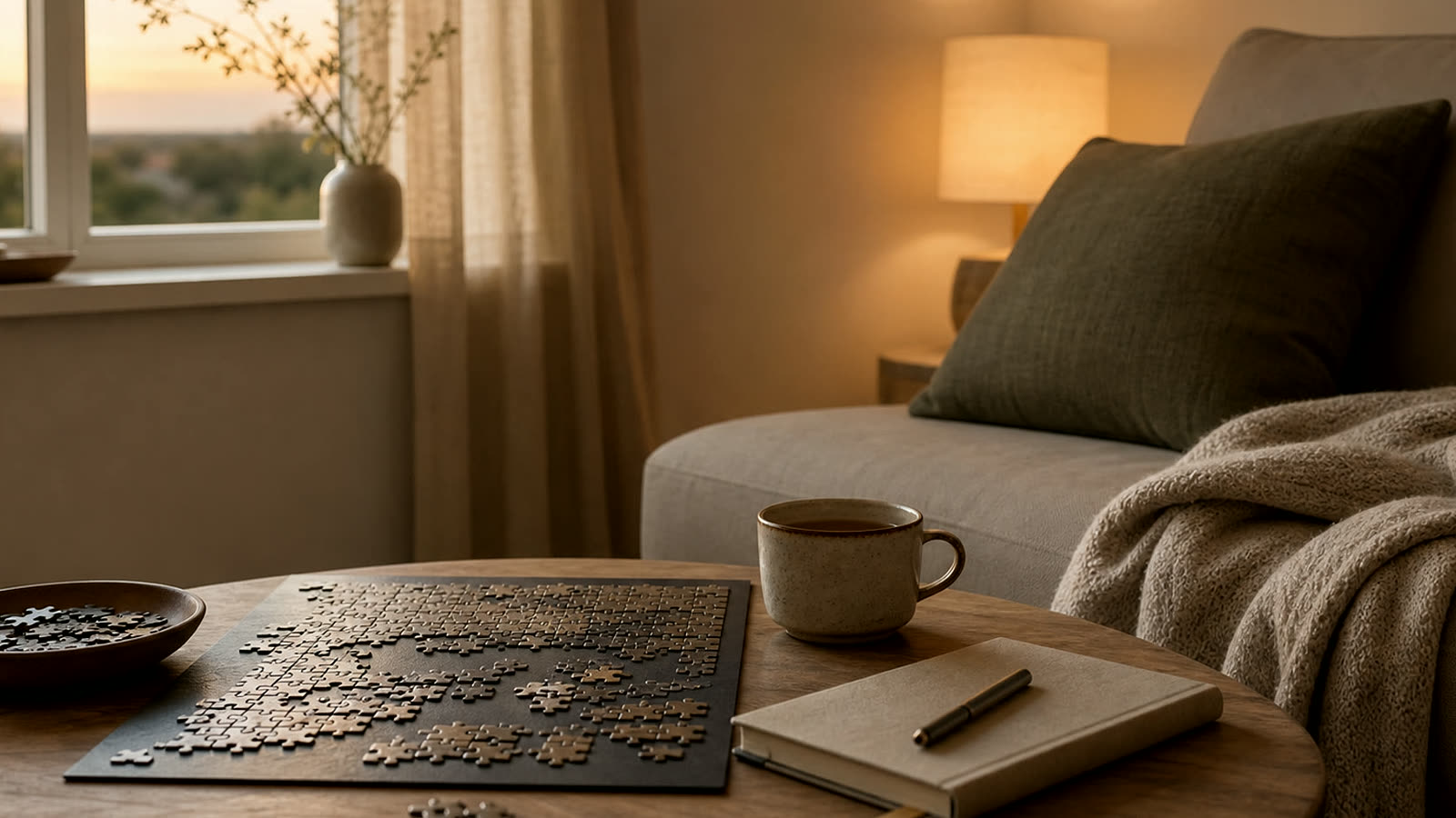 Relaxing Hobbies at Home scene